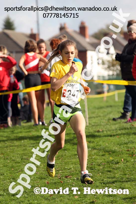 Girls under-15s Northern Cross Country Relays. Photo: David T. Hewitson/Sports for All Pics